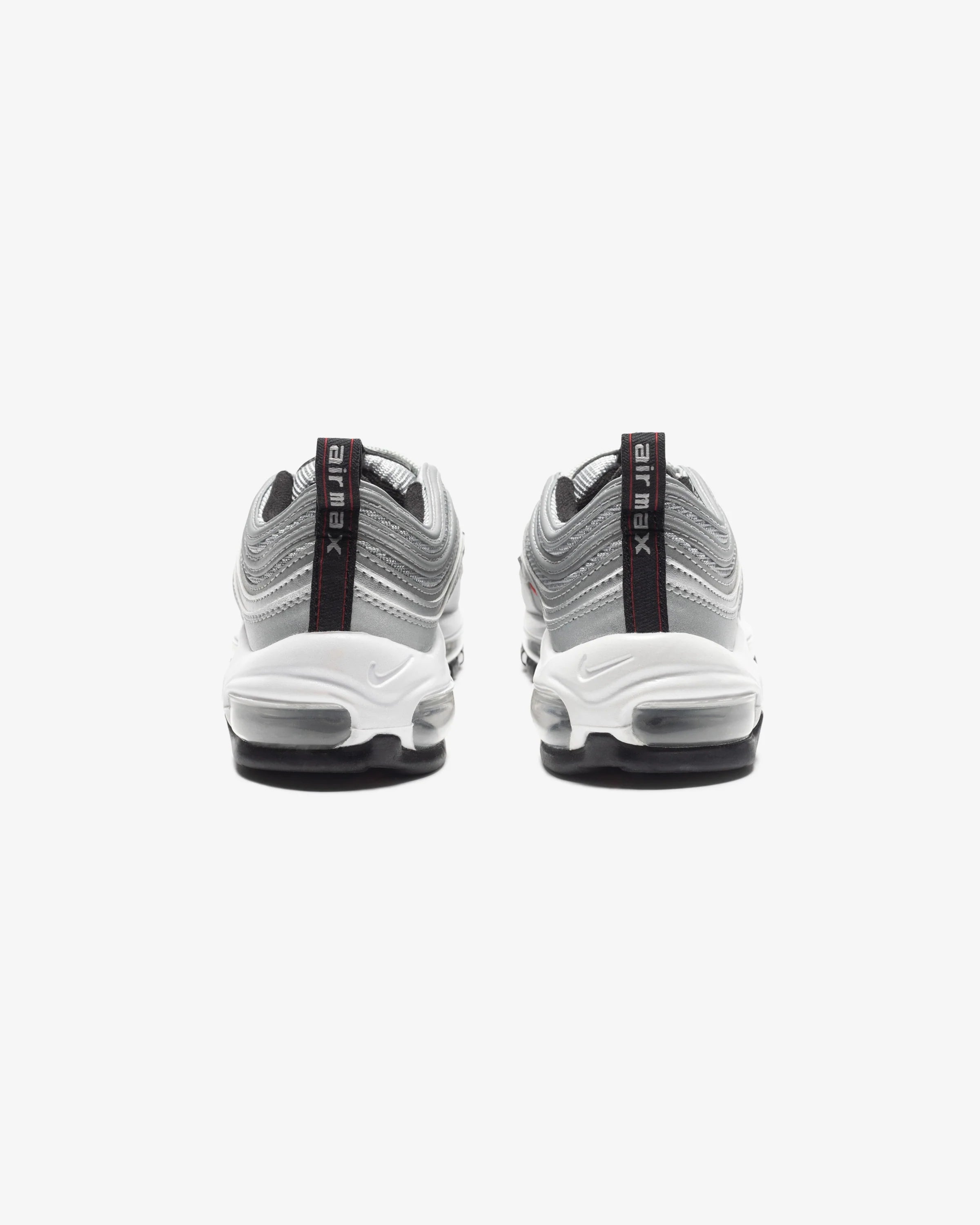 GS NIKE AIR MAX 97 - METALLICSILVER/ VARSITYRED/ WHITE