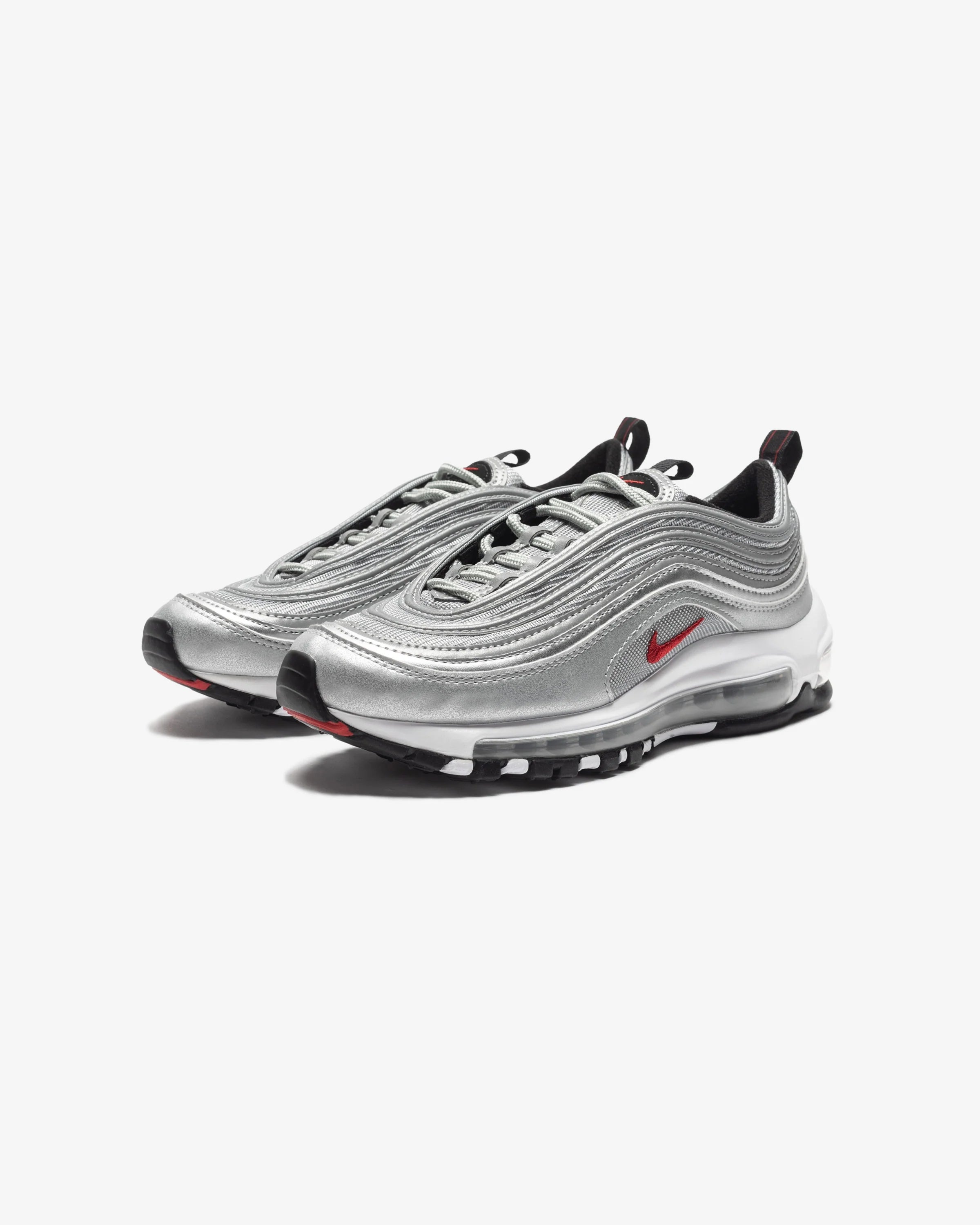 GS NIKE AIR MAX 97 - METALLICSILVER/ VARSITYRED/ WHITE