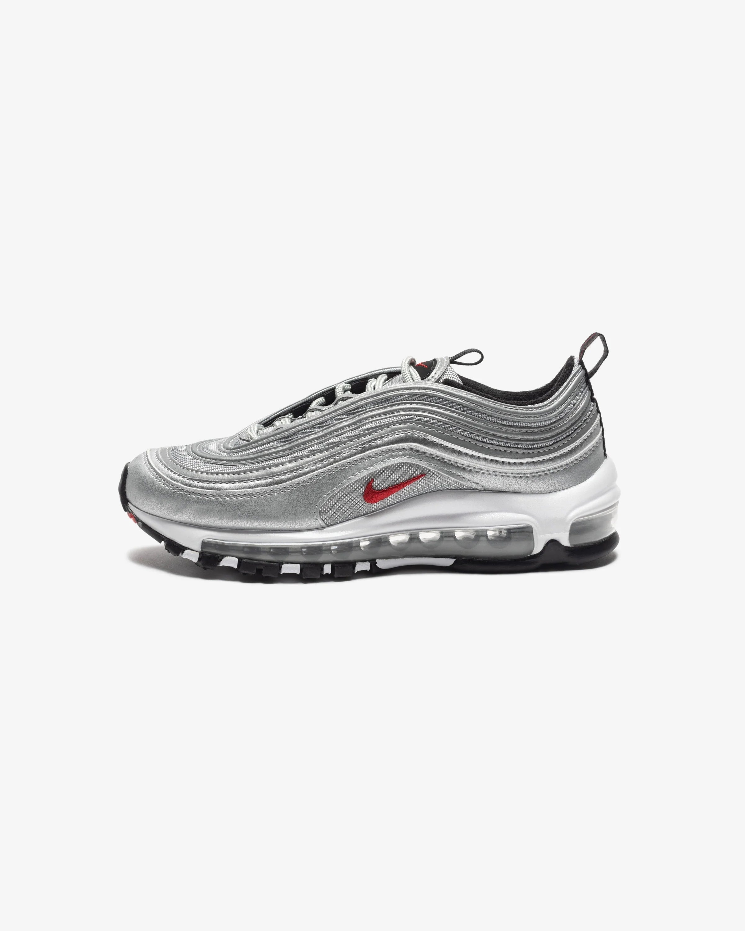 GS NIKE AIR MAX 97 - METALLICSILVER/ VARSITYRED/ WHITE